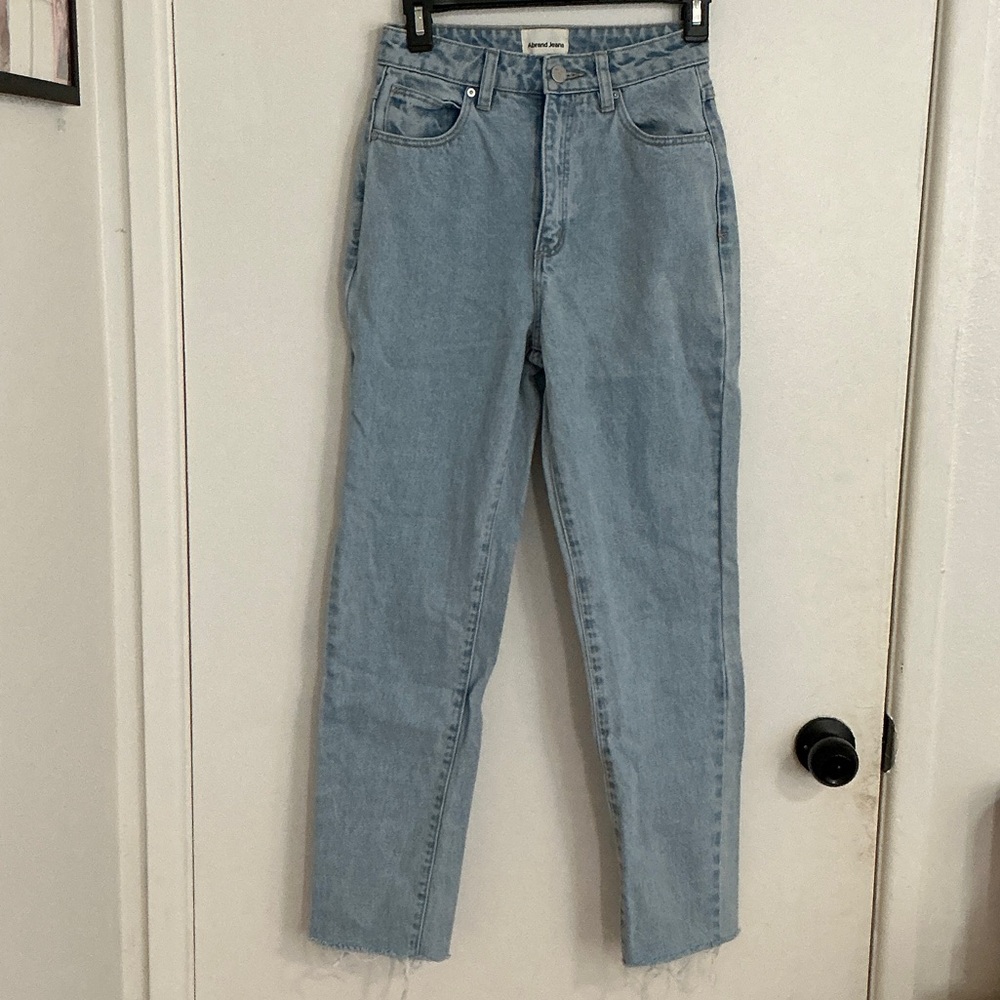 Abrand Women's High Rise Light Blue Jeans